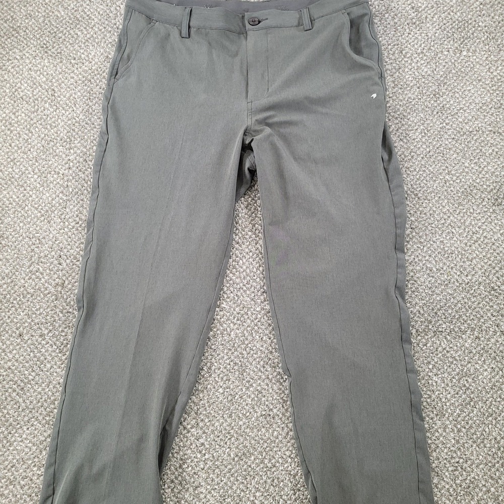 1764 Signature Wilkes Mens Performance Golf Pants Gray 36x30 Stretch Lightweight
